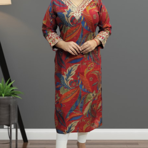 Women's Muslin Kurti with Zari Work