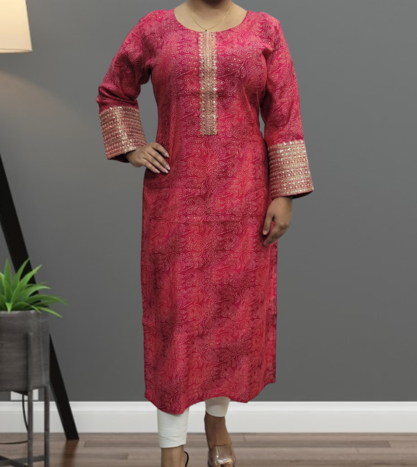 Muslin Kurta with Zari