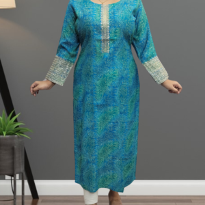 Muslin Kurta with Zari