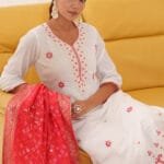 Banarasi Dupatta & Embroidery Suit Set
