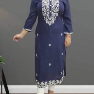 Designer Chikankari Embroidered Kurta for Women