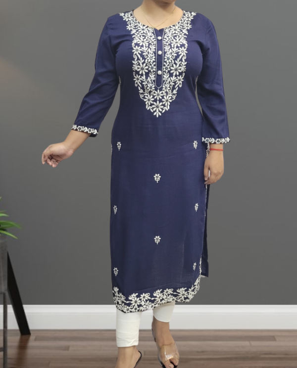 Designer Chikankari Embroidered Kurta for Women