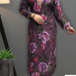 V-Neck Muslin Kurti for Women