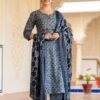 Cotton 3pc Set with Designer Farida Gupta Pattern