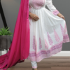 Anarkali Set with Handblock Print