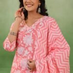 Cotton Cambric Fabric Kurti Set for Women