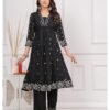 Rayon Mirror Work Kurti Set for Women