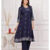 Rayon Mirror Work Kurti Set for Women