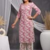 Women Cotton Flex Palazzo Set