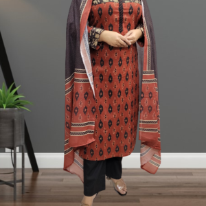 Designer Cotton Ikkat 3PC Set for Women