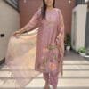 Chanderi 3PC Set with Handwork