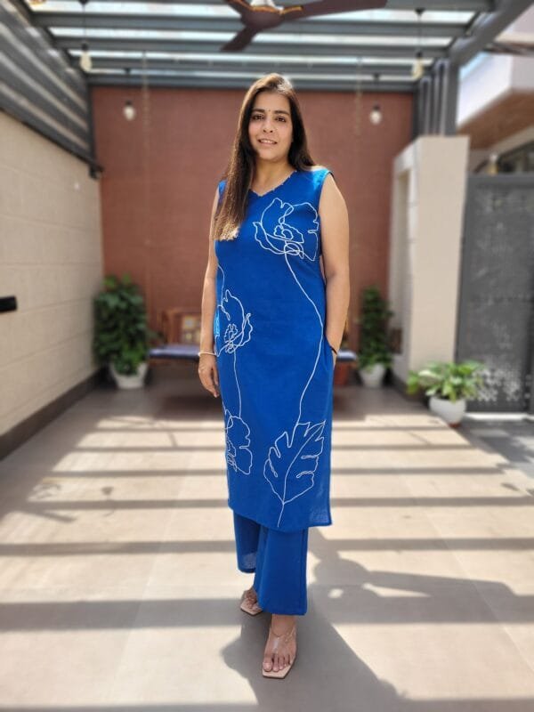 Sleeveless Cotton Flex Co-ord Set